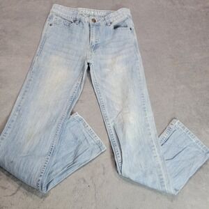 Cody James Boys Light Wash Western‎ Straight Leg Jeans Size 16 Adjustable Waist